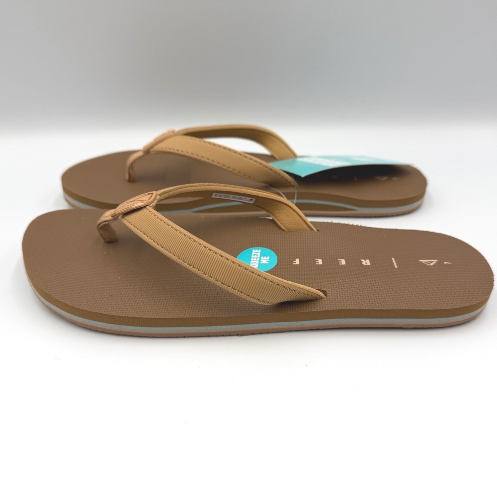 REEF Solana Flip Flops Sandals Cocoa - CJ3586 - Water Friendly - Women's 9 *NEW* - Picture 4 of 10